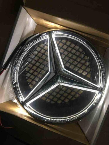 Logotipo Led De Parrilla Delantera Para Mercedes Benz Foto 4