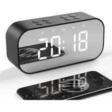 Reloj Despertador Digital Bocina Bluetooth Inalámbrico