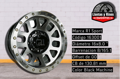 Rines 16 8/165.1 Chevrolet Ford Hummer 8 Birlos (2rin) Foto 2