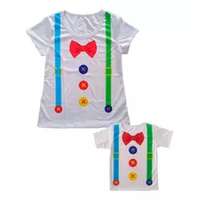 Camisetas Tal Mãe Tal Filho Ou Filha Palhacinhos Kit 2 Peças