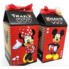 Caixa Milk Minnie E Mickey 10 Unidades