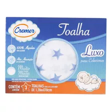 Toalha Luxo Cremer 03 Unidades Para Colecionar Estampa Menin