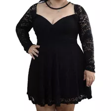 Vestido Festa Plus Size Curto Rodado A Pronta Entrega