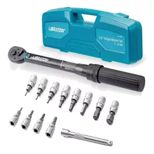 Torquímetro Catraca Conjunto 12 Hex/torx + Maleta + Extensor