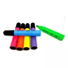 6 Unidades De Caneta Marca Texto Mini Big Neon - Goller