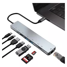 Adaptador Usb 3.1-c Multiporta Usb Hdmi E Usb-c Mackbook 8pt