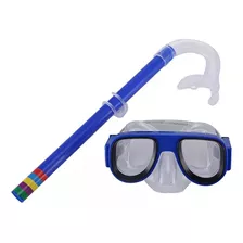 Kit Mergulho Infantil Mascara Snorkel Protetor De Ouvido