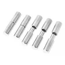 02 Peças Dobradiças Aço Inox 304 Não Passante 1/2 - 12,7mm