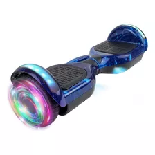 Patineta Skate Electrica 6.5 Led Rueda Maciza Bluetooth Dimm