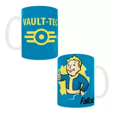 Taza Fallout Postapocalíptico Retrofuturista Bunker Con Caja