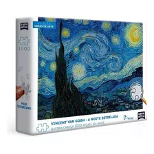 Quebra Cabeça Van Gogh Noite Estrelada 1000pçs Game Office