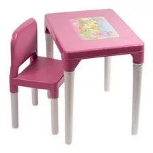 Mesa Infantil Com Cadeira De Criança Educativa Menino Menina