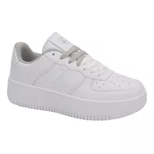 Tenis Casual Urbano Choclo Prokennex 5201 Blanco Para Mujer