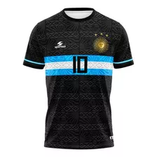 Camisa Messi Argentina Comemorativa Copa Do Mundo 2022