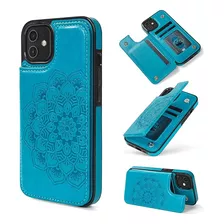 Funda Tipo Cartera Para iPhone 11 Con 3 Ranuras Para Tarjeta