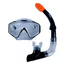 Máscara Y Snorkel De Buceo Lente Transparente Óptima Visión 