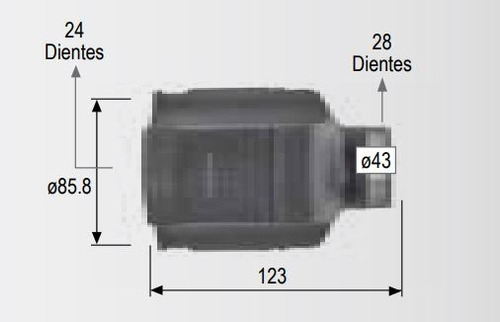 Espiga L/caja Derecha Mazda 3 2.3l 2004-2009 Race Foto 2