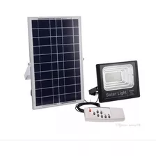 Foco Solar Led 100w Con Control Remoto Exteriores Y Envio