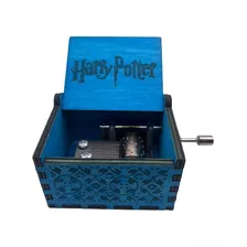 Caixinha Caixa De Musica Harry Potter(manivela) Azul