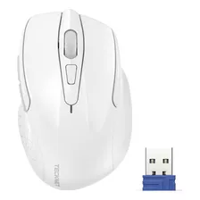 Mouse Tecknet Pro M003 Inalambrico/blanco