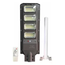 Lámpara Solar Led 200w Con Control Sensor Y Soporte