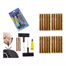 Kit Reparo E Remendo De Pneu Para Carro E Moto + 23 Refis 