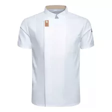 Chamarra Chef Hombres Y Mujeres, Camisa Cocinero Manga Corta