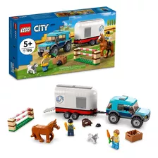 Kit De Construção City 60327 Transportador De Cavalos Com 196 Peças Lego