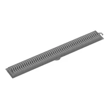 Ralo Linear 90cm Com Flat Grelha Cinza Tigre 