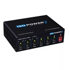 Fonte Isopower 7 Pedais Isolada Landscape Bivolt 9v 12v 18v Cor Preto