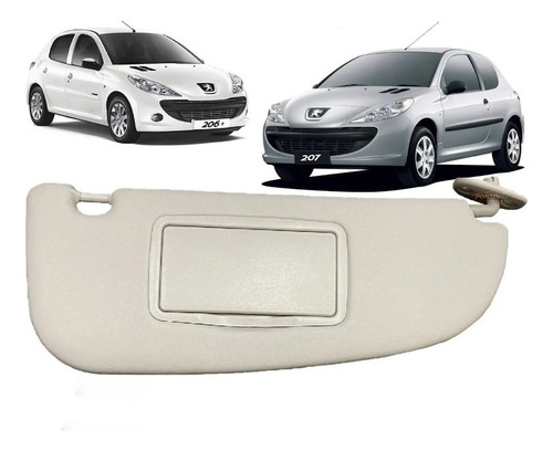 Visera Peugeot 206 2001 - 2010 Izquierda + Derecha 2mplastic Foto 5