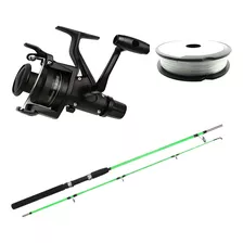 Kit Molinete Shimano Ix 4000r + Vara 1,80m 2 Partes + Linha