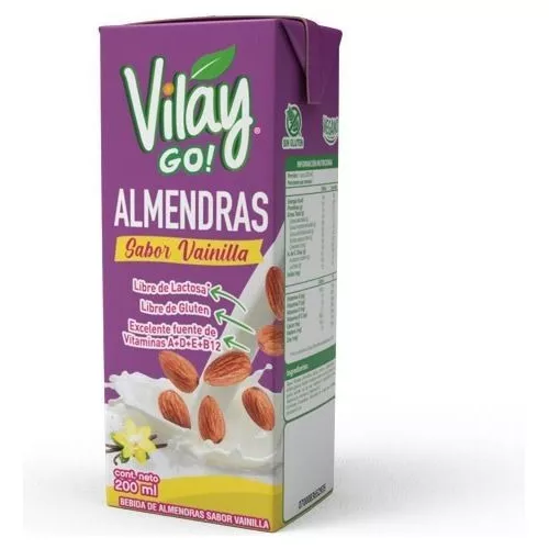 Bebida De Almendras Vilay Pequeña 200 Cc - Pack X 10