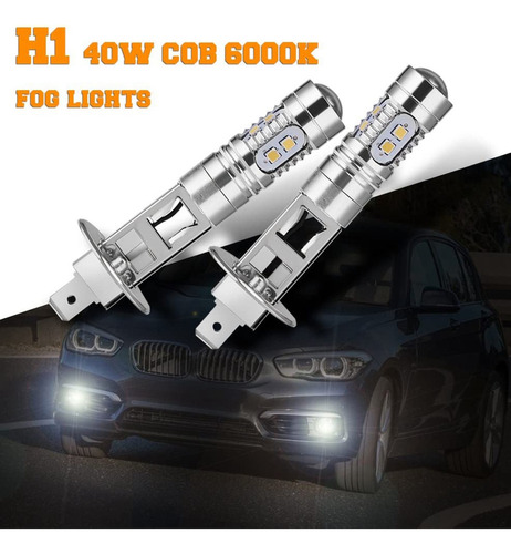 4 Bombillas Led H1 Para Faros Antiniebla, 6000 K Super Wh Foto 4