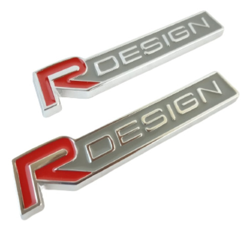 Emblema Adherible R Design (para Volvo) Rojo Y Azul Cr Ic Foto 10