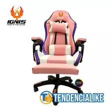 Silla Gamer Profesional Rgb Reclinable Y Masajeador