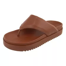 Sandalia Feminina Flatform Confortavel De Dedo Soft 