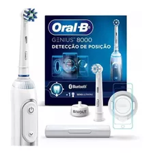 Escova Elétrica Oral B Genius 8000 Mais 2 Refis Cross Action