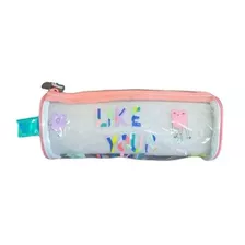 Estuche Lapices Cilindro Transparente Bia Disney 23x9cm