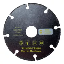 Disco Tungstenio Corte Madeira Para Esmerilhadeira