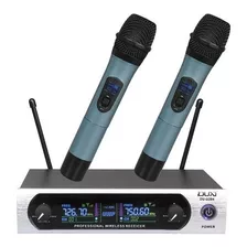 Microfone Profissional Sem Fio Duplo Uhf Digital Duxaudio 