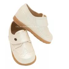 Zapatos Bautizo Con Suela Niño - Ropones Celia