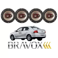 Kit 4 Alto Falantes Bravox 6 Polegadas B3x60 Voyage 4 Portas