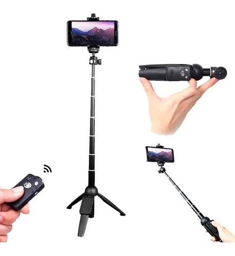 Bastão Pau De Selfie E Tripe Bluetooth Para Celular E Câmera