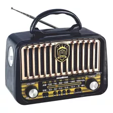Radio Retro Portátil Linterna Bluetooth Nordmende Nrd-rr20l Color Negro