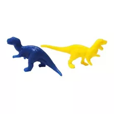 Dinossauro Colorido Plástico Mini Brinquedo Festa - 40 Unds