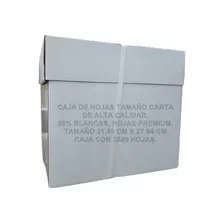 Caja De Hojas Blancas T. Carta 21.59 Cm X 27.94 Cm Lf6523