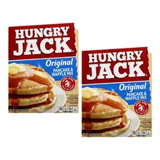 2 Hungry Jack Mistura Panqueca Waffle American 907g