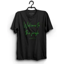 Camiseta Welcome To The Jungle Camisa Guns 100% Algodão