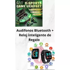 Audífonos Bluetooth + Reloj Inteligente De Regalo